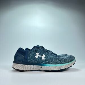 Under Armour Charged Bandit 3 Teal Gray Speckled Athletic Shoes Women's Size 6.5